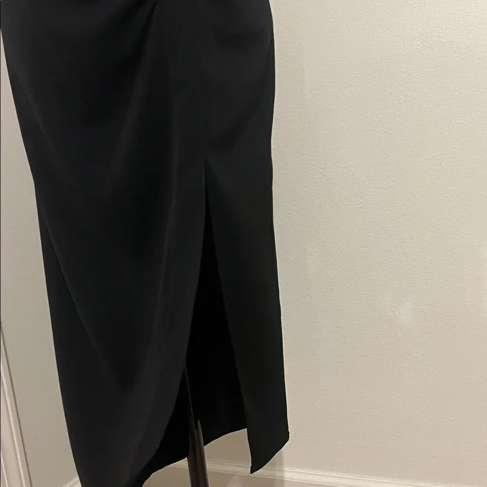 Zara Black Midi Skirt Size XL NWT